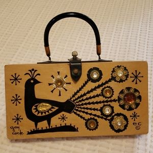 Authentic 1965 Enid Collins of Texas wood box bag